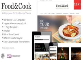 Szablon Food & Cook Multipurpose Food Recipe WP Theme