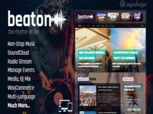Szablon Beaton Music Radio & Events Wordpress Theme