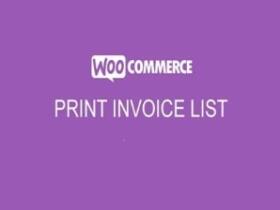 Wtyczka WooCommerce Print Invoice & Packing List