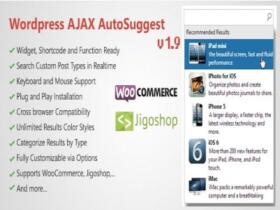 Wtyczka Wordpress Ajax Search & Autosuggest Plugin