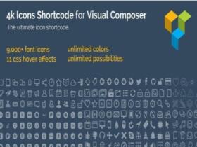Wtyczka 4K Icon Fonts For Visual Composer