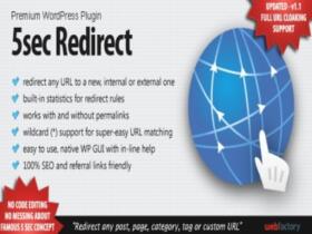 Wtyczka 5Sec Redirect Wordpress Plugin