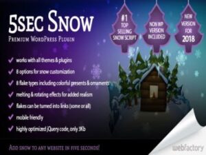 5Sec Snow Wordpress Plugin