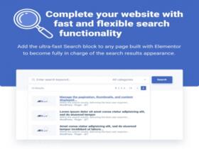 Wtyczka JetSearch For Elementor