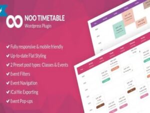 Noo Timetable - Responsiver Kalender & Auto-Sync-Wordpress-Plugin