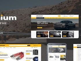 Szablon Chromium Auto Parts Shop Wordpress WooCommerce Theme