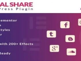 Wtyczka Social Share For Elementor Wordpress Plugin