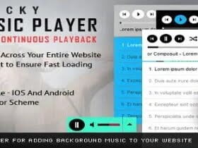 Wtyczka Sticky Html5 Music Player Wordpress Plugin
