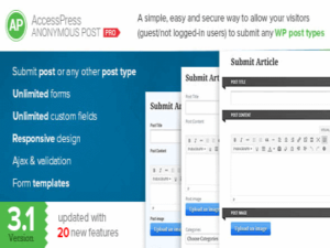 Accesspress Anonymous Post Pro-Plugin