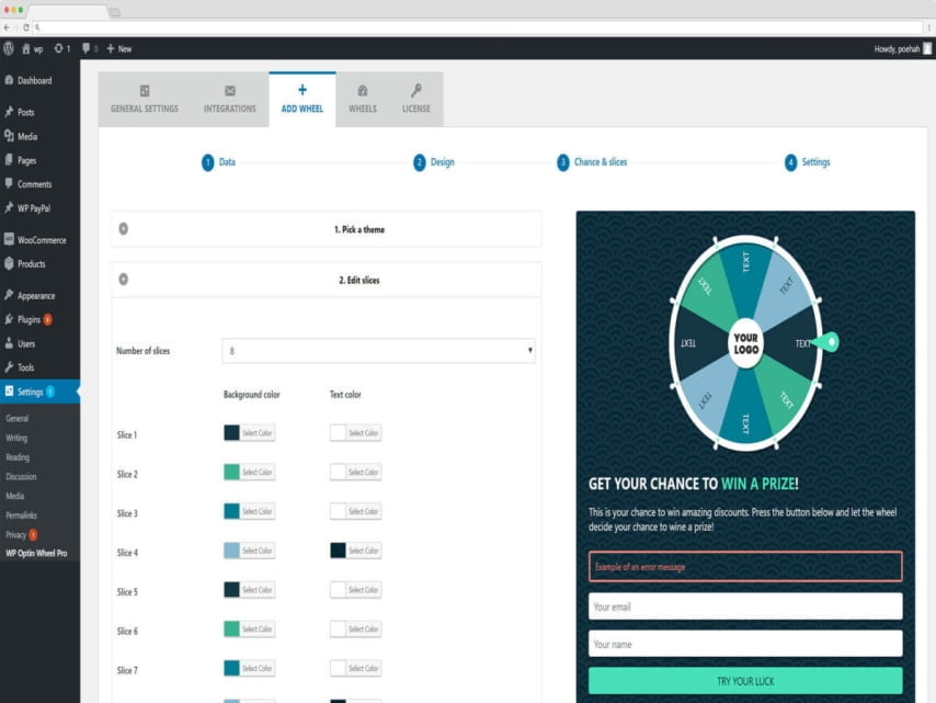 Wtyczka WP Optin Wheel Pro Email Subscription Game Plugin Wtyczka WP Optin Wheel Pro Email Subscription Game Plugin