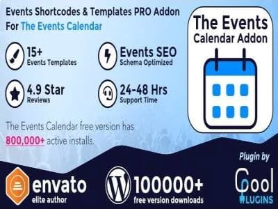 Wtyczka The Events Calendar - Events Shortcodes and Templates Pro Wtyczka The Events Calendar - Events Shortcodes and Templates Pro