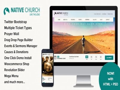 Szablon Native Church - Multi Purpose WordPress Theme