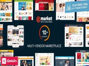 Szablon eMarket - Multi Vendor MarketPlace Elementor WordPress Theme