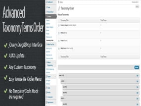 Wtyczka Advanced Taxonomy Terms Order Pro