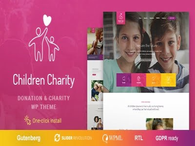 Szablon Children Charity - Nonprofit NGO WordPress Theme