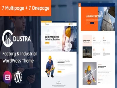Szablon Dustra- Factory Industrial Construction WordPress Theme