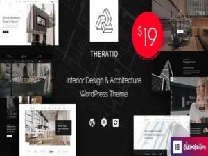 Theratio-Vorlage - Architektur-Innenarchitektur-Element oder WordPress-Thema