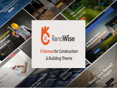 Szablon RenoWise Construction Building Theme