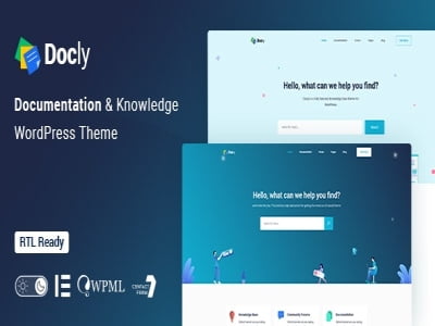 Szablon Docly Documentation And Knowledge Base WP Theme with bbPress Helpdesk Forum