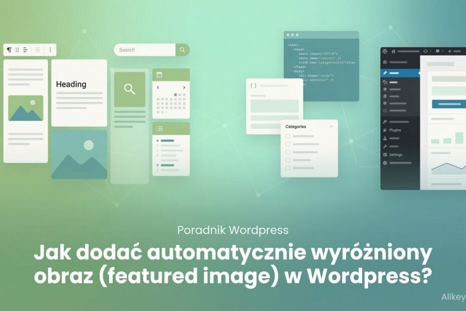 Jak dodać automatycznie dla nowych postów w Wordpress wyróżniony obraz (featured image)?