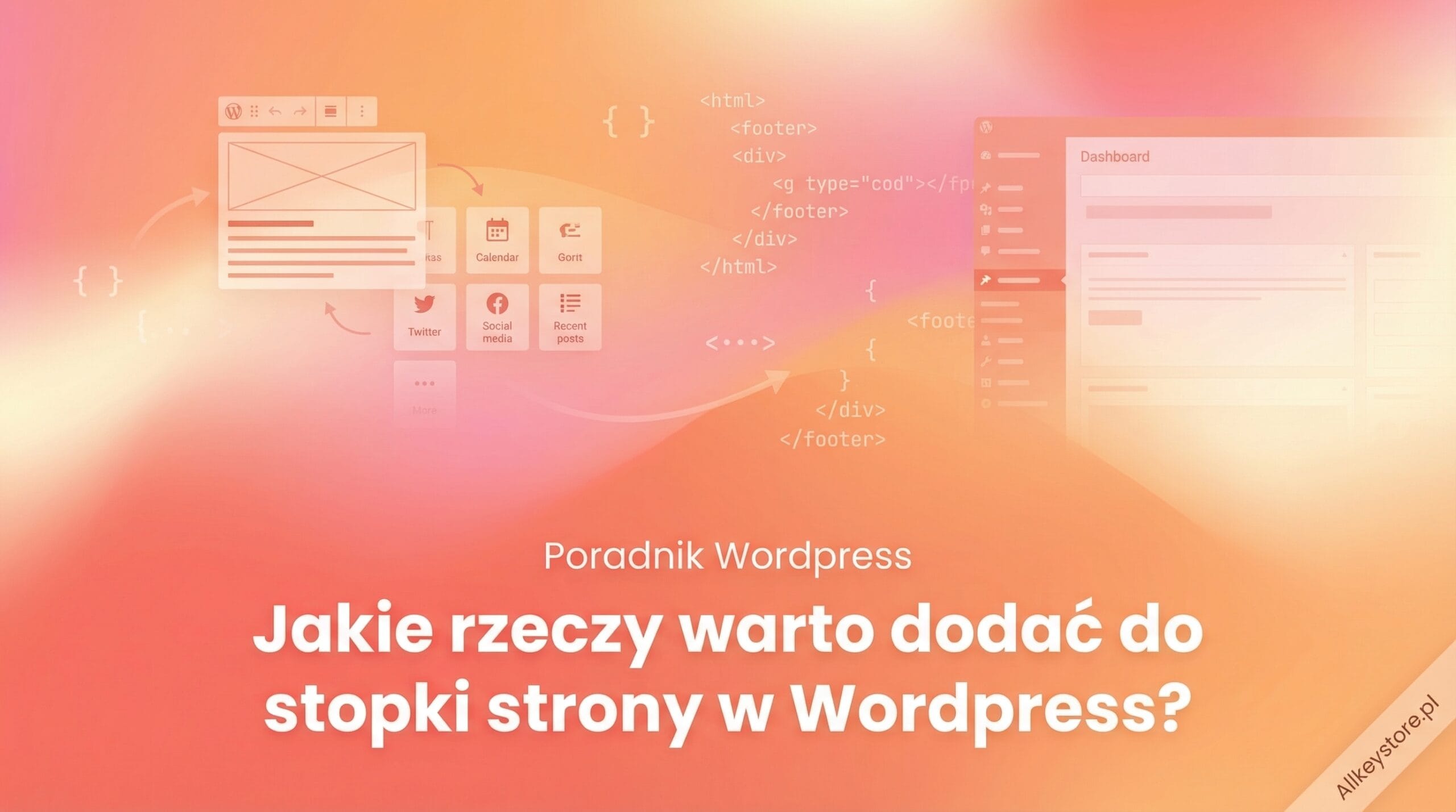 Jakie rzeczy warto dodać do stopki strony w WordPress?