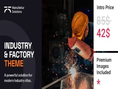 Szablon Manufaktur Solutions Industry and Factory Theme