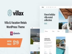 Villax Villa Ferienwohnungen WordPress Theme Vorlage