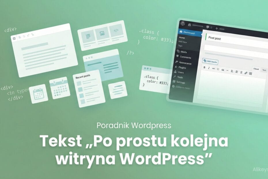 Jak łatwo zmienić tekst „Po prostu kolejna witryna WordPress”