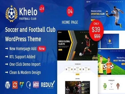 Szablon Khelo Soccer Sports WordPress Theme