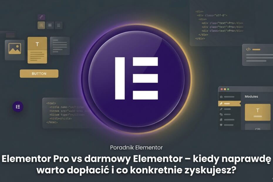 Elementor Pro vs darmowy Elementor – kiedy naprawdę warto dopłacić i co konkretnie zyskujesz?