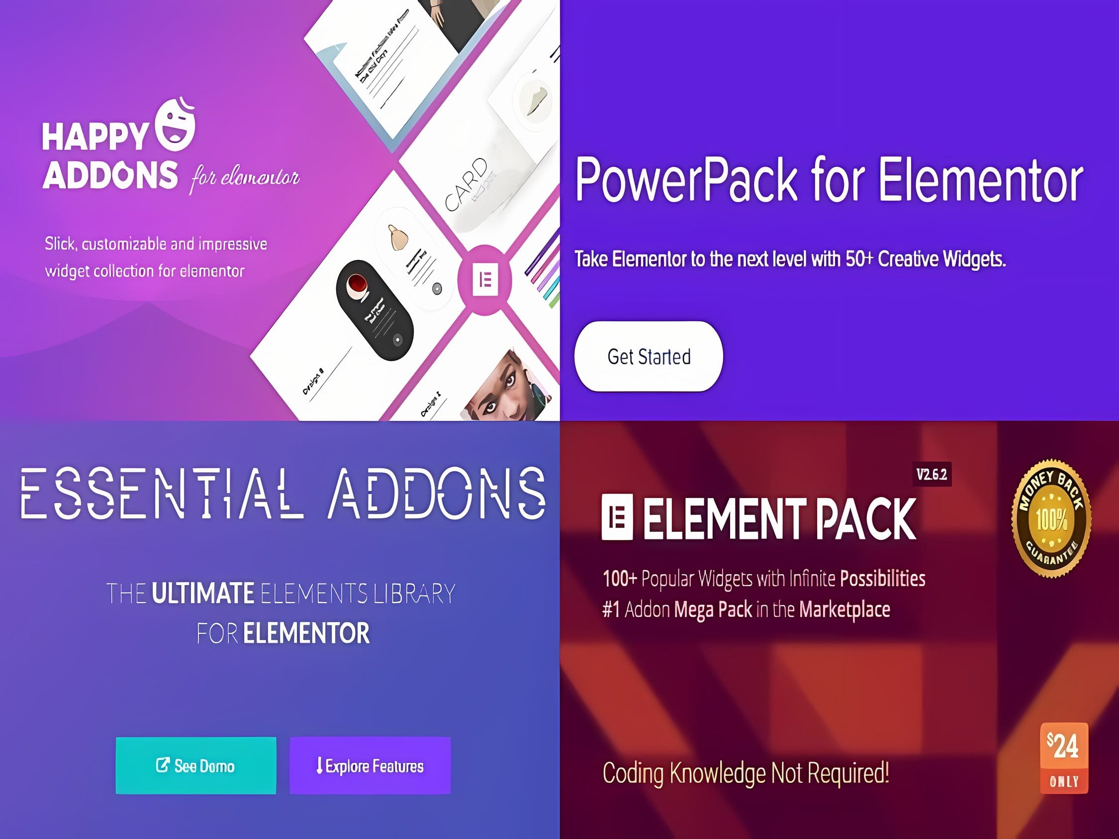 Pakiet Elementor Pro + 4 Wtyczki Premium!