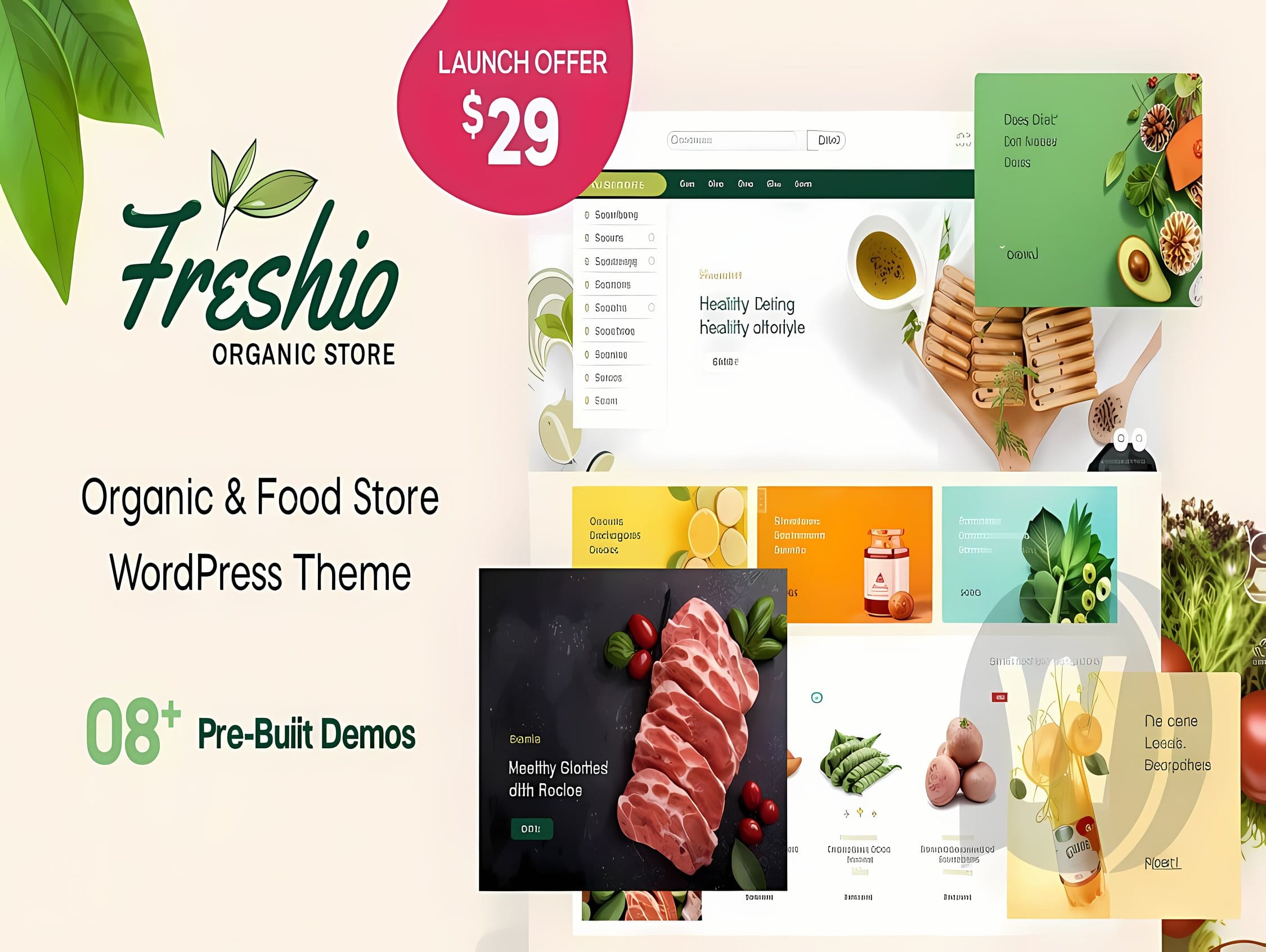 Szablon Freshio – organic food and grocery store WordPress theme Szablon Freshio – organic food and grocery store WordPress theme