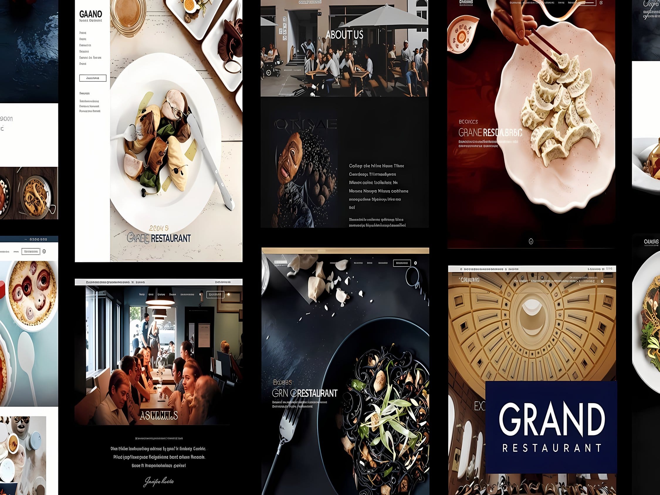 Szablon Grand Restaurant WordPress Szablon Grand Restaurant WordPress