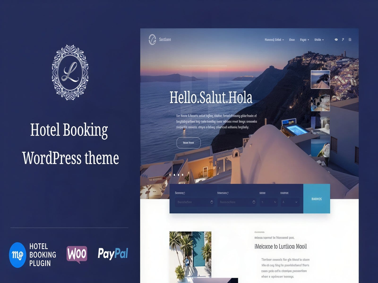 Szablon Luviana Hotel Booking WordPress Theme Szablon Luviana Hotel Booking WordPress Theme