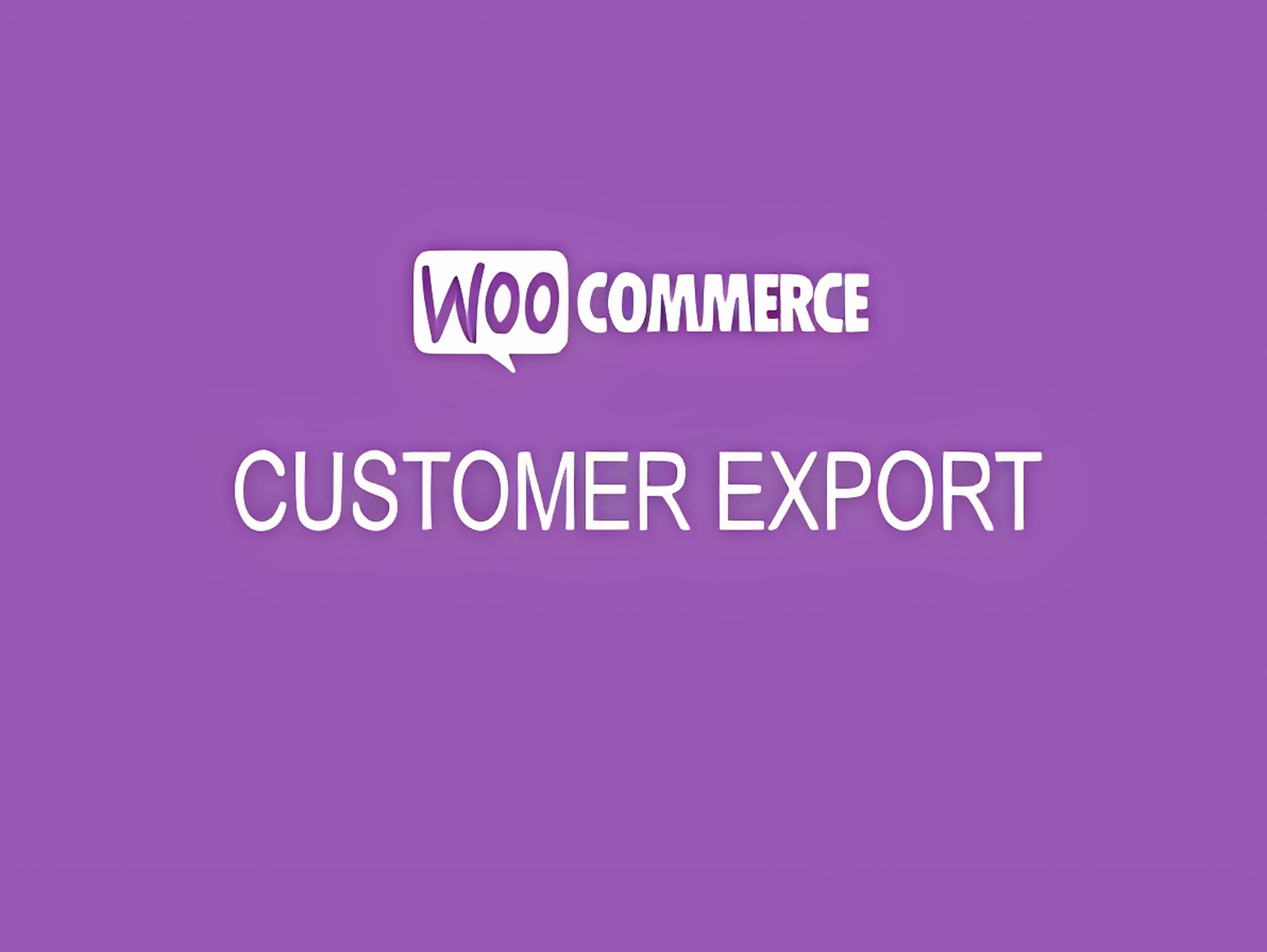 Wtyczka WooCommerce Order/Customer Csv Export