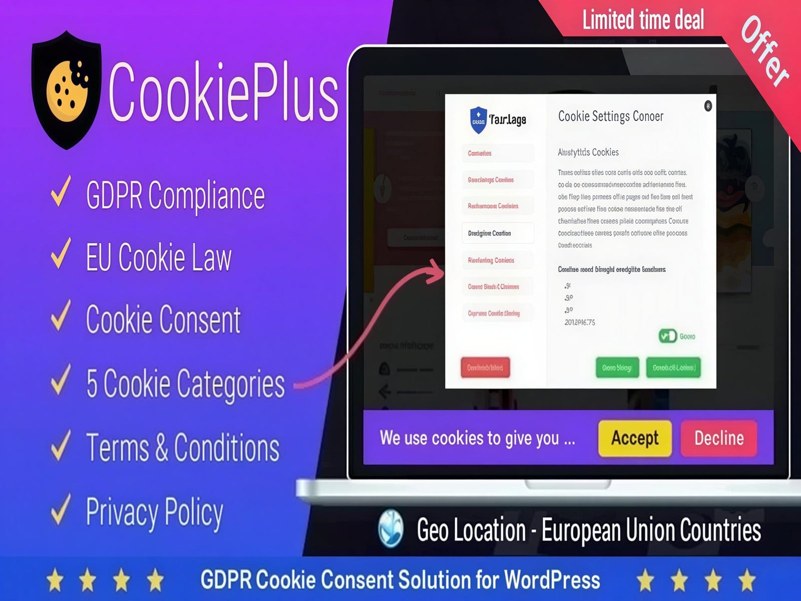 Wtyczka Cookie Plus GDPR Cookie Consent Solution for WordPress Wtyczka Cookie Plus GDPR Cookie Consent Solution for WordPress