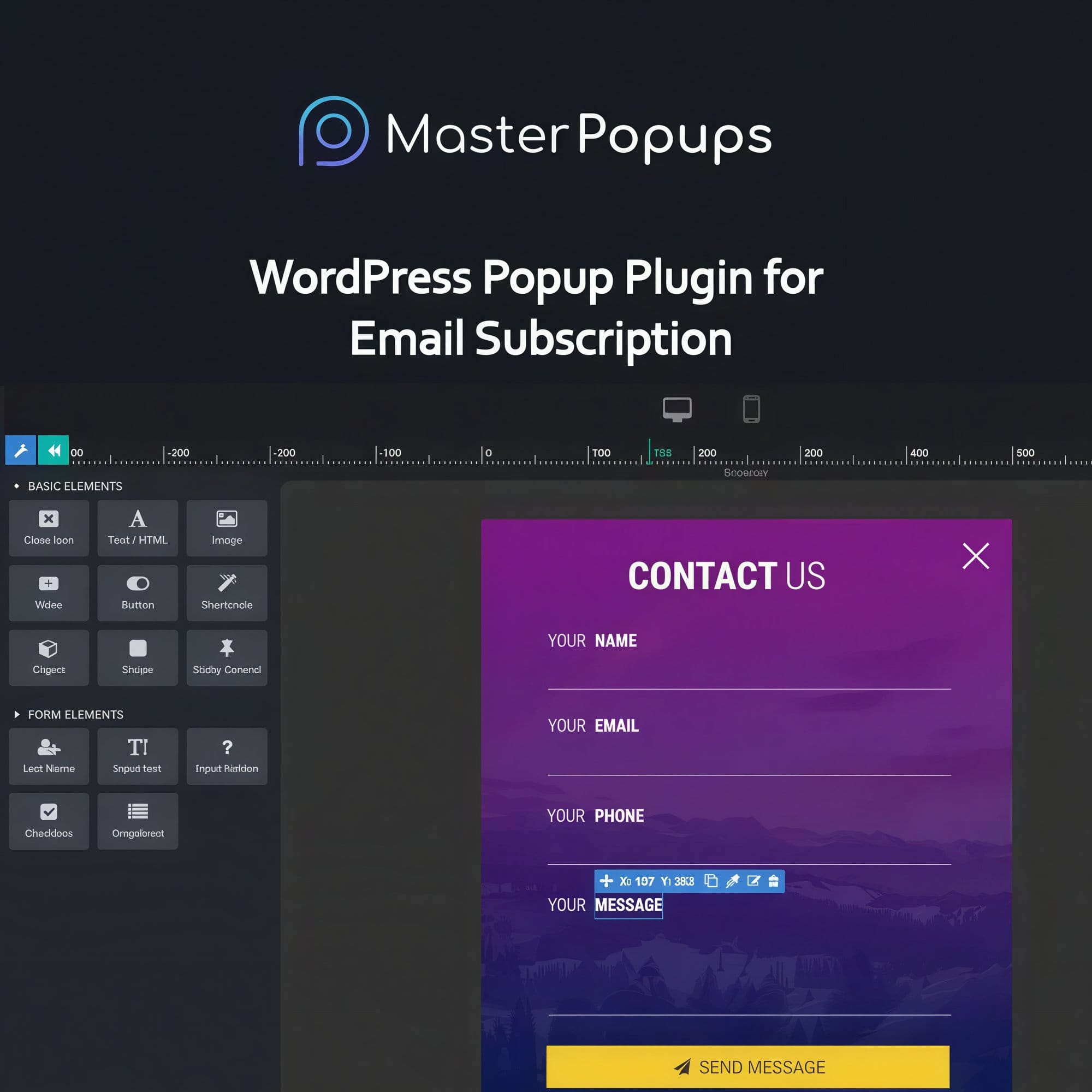Wtyczka Master Popups WordPress Popup Plugin for Email Subscription