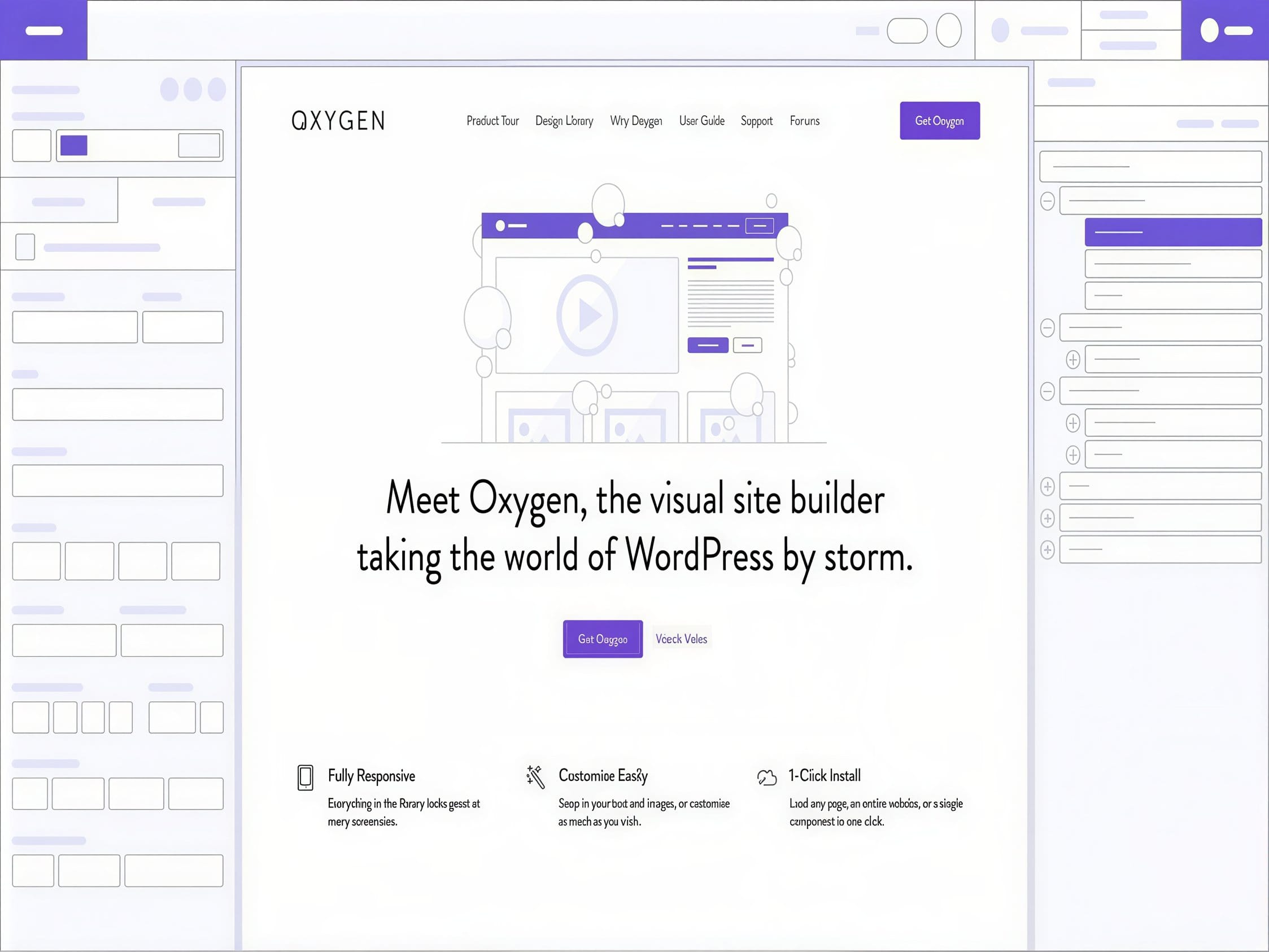 Wtyczka Oxygen Builder Visual WordPress Page Editor
