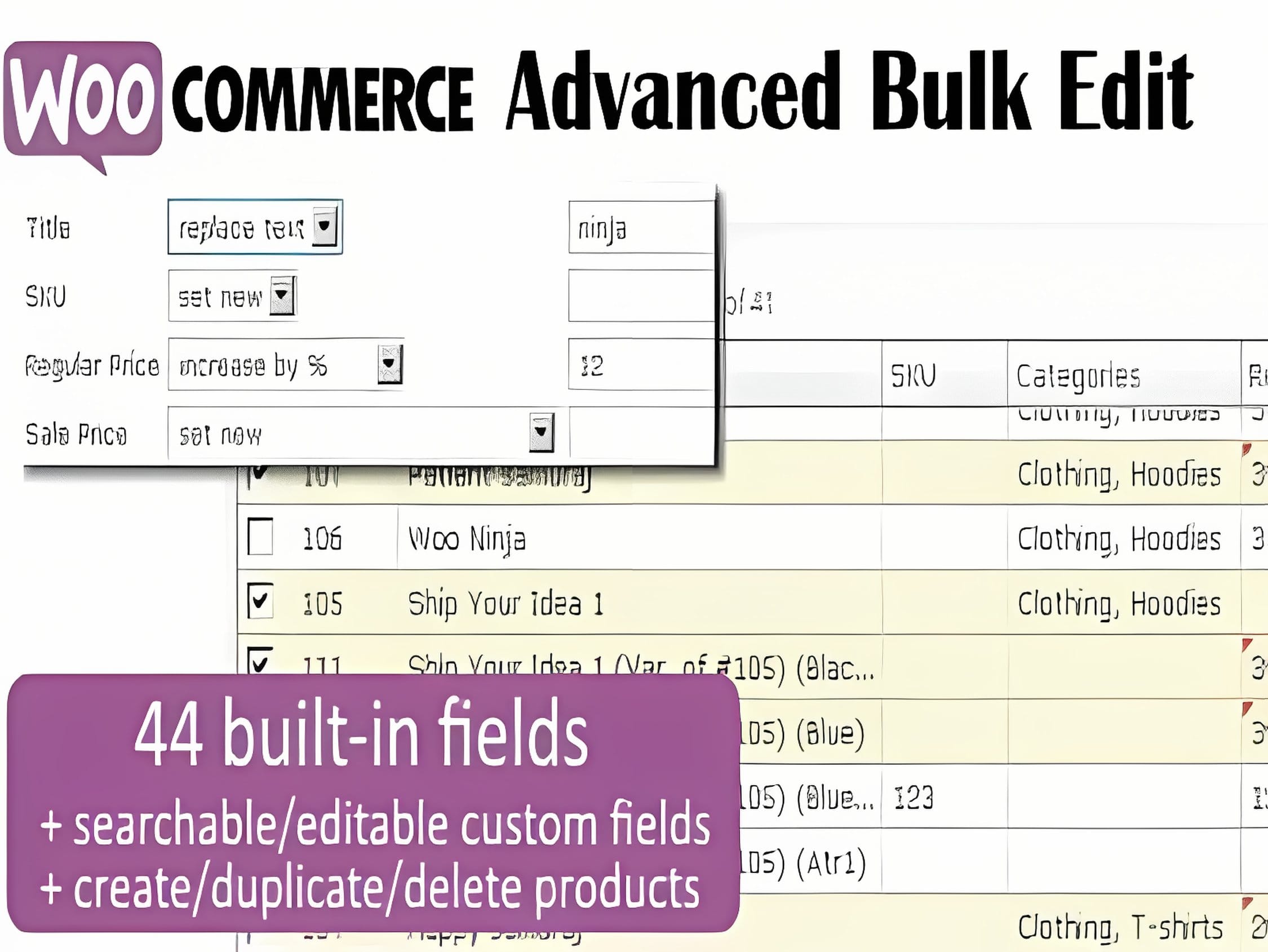 Wtyczka WooCommerce Advanced Bulk Edit Wtyczka WooCommerce Advanced Bulk Edit