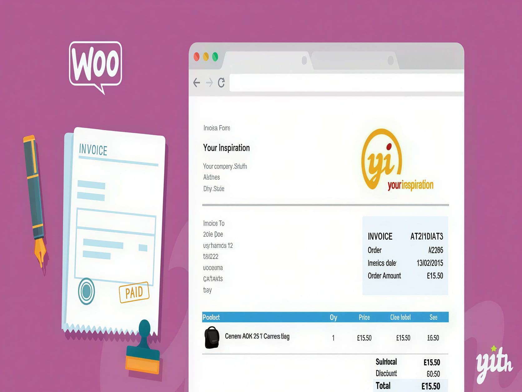 Wtyczka YITH WooCommerce PDF Invoices and Packing Slips Premium Wtyczka YITH WooCommerce PDF Invoices and Packing Slips Premium