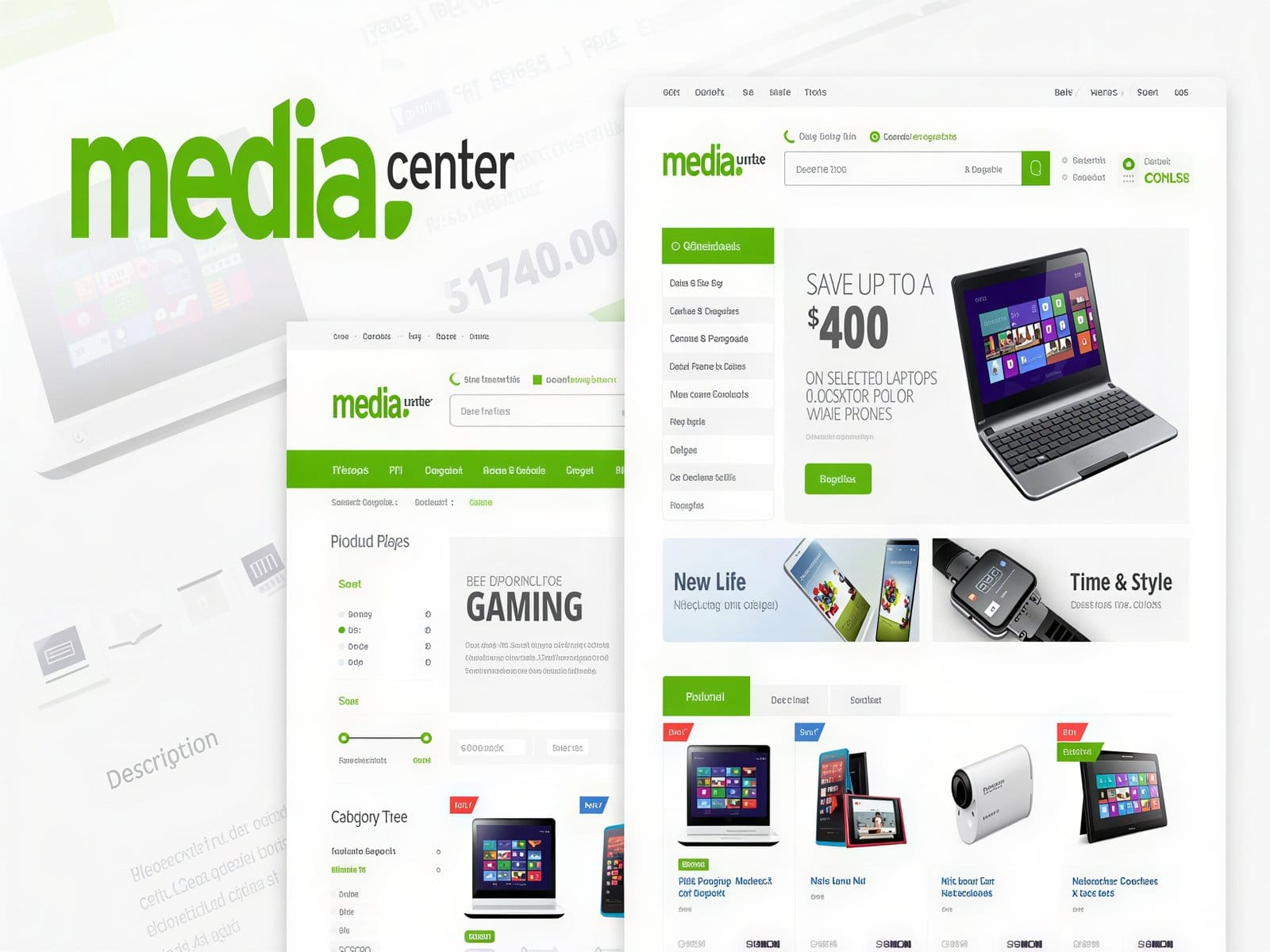 Szablon MediaCenter - Electronics Store WooCommerce Theme Szablon MediaCenter - Electronics Store WooCommerce Theme