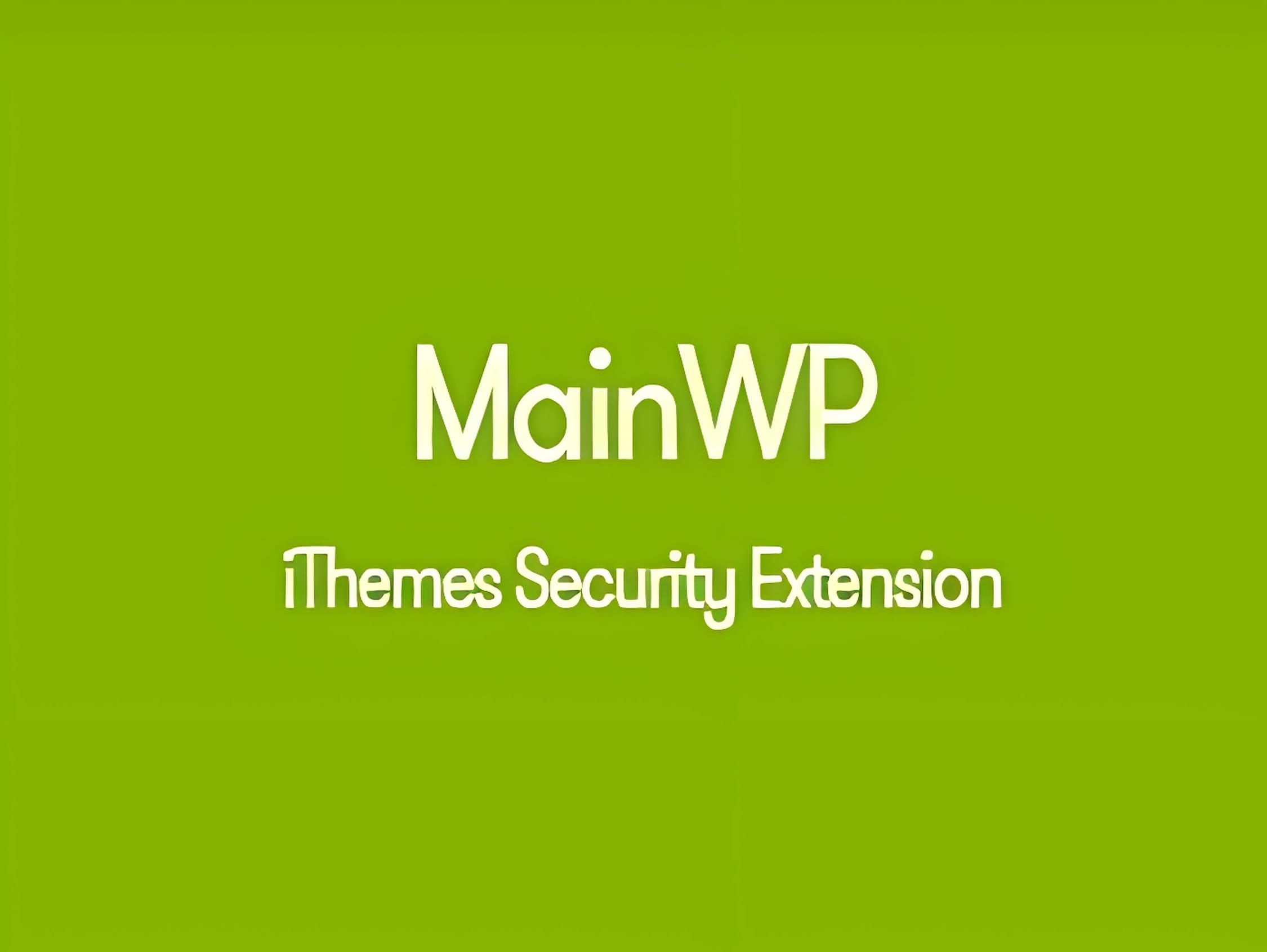 Wtyczka MainWP Ithemes Security Extension Wtyczka MainWP Ithemes Security Extension