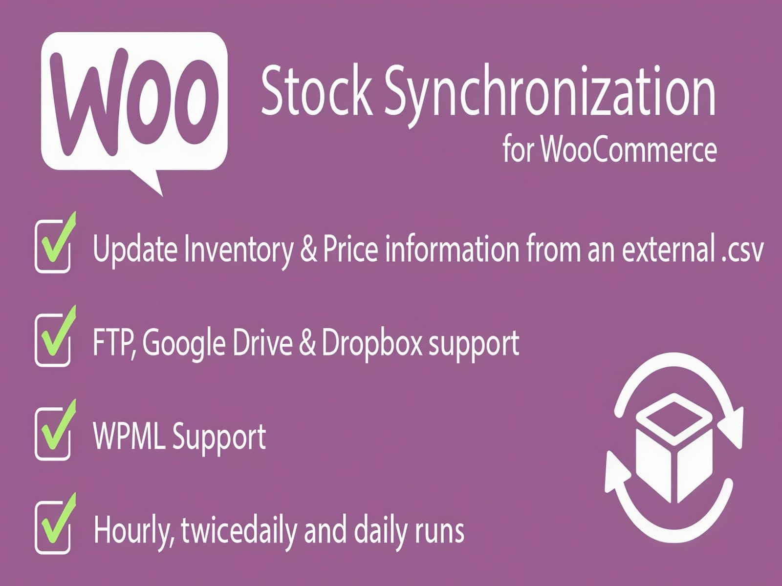 Wtyczka Stock Synchronization for WooCommerce