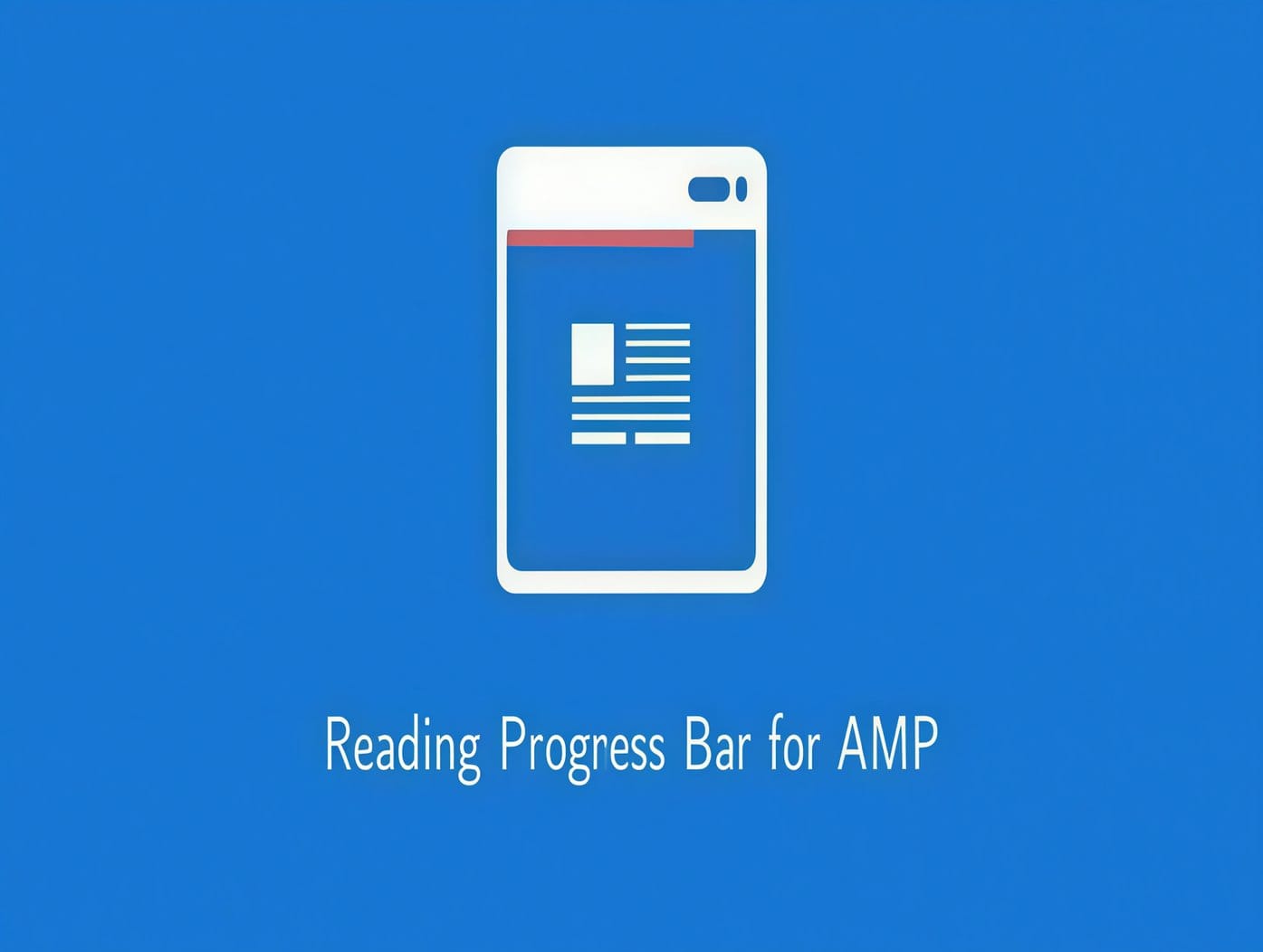 Wtyczka Reading Progress Bar For Amp